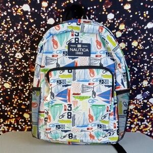 🛝🍒 Nautica Colorful Sailboat Print Backpack